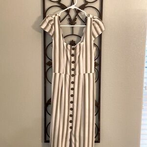 Olive stripped dress